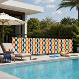 60s Retro Garden Privacy Screen – Waterproof Patio & Railing Cover - Retro Privacy Screen