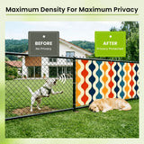 60s Retro Garden Privacy Screen – Waterproof Patio & Railing Cover - Retro Privacy Screen