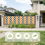 60s Retro Garden Privacy Screen – Waterproof Patio & Railing Cover - Retro Privacy Screen