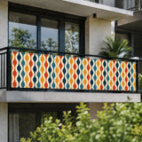 60s Retro Garden Privacy Screen – Waterproof Patio & Railing Cover - Retro Privacy Screen