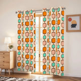 60s Retro Pattern Blackout Curtains - Midcentury Modern Home - retro curtains