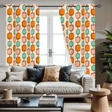 60s Retro Pattern Blackout Curtains - Midcentury Modern Home - retro curtains