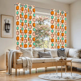 60s Retro Pattern Blackout Curtains - Midcentury Modern Home - retro curtains