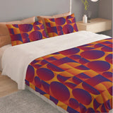 60s Retro Pattern Quilt Cover Set – Midcentury Bedding in 4 Sizes - retro bedding