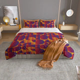60s Retro Pattern Quilt Cover Set – Midcentury Bedding in 4 Sizes - Twin - retro bedding