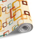 60s Retro Removable Wallpaper – Mid Century Modern Peel & Stick - 144’’x100’’ - retro wallpaper