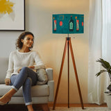 60s Retro Tripod Floor Lamp: Mid-Century Modern Light Smart LED Remote - retro floor lamps