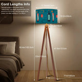60s Retro Tripod Floor Lamp: Mid-Century Modern Light Smart LED Remote - retro floor lamps