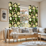Midcentury Modern Blackout Curtains: 70s Retro Multi Sizes Drapes
