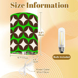 70s Retro Wall Sconces Set –  Smart LED, Green Geometric