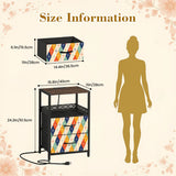 1960s Midcentury Modern Retro Nightstand with USB & AC Outlets