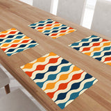 Midcentury Modern Placemats – Double Sided Reusable Table Mats