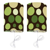 70s Retro Wall Sconces Set –  Smart LED, Green Dots