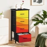 60s Atomic Retro Dresser: Midcentury Modern Steel Frame Fabric Storage Cabinet