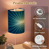 70s Retro Wall Sconces Set –  Smart LED, Sunburst Blue