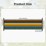 Retro Colors Stripes Balcony Screen – Outdoor Privacy Fence Cover