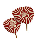 1970s Retro Nesting Coffee Table Set: Midcentury Sunburst Side Tables