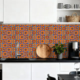 Retro Bauhaus Peel & StickWall Panel Kit: Waterproof PVC Tiles