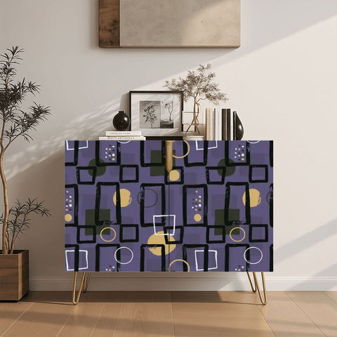 Atomic Midcentury Hairpin Cabinet – 50s Retro Wood Storage for Modern Homes