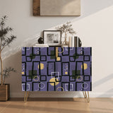 Atomic Midcentury Hairpin Cabinet – 50s Retro Wood Storage for Modern Homes