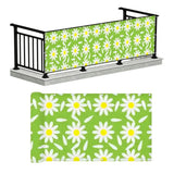70s Daisies Fence Cover – Retro Waterproof Garden Privacy Screen - Retro Privacy Screen