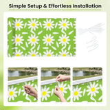 70s Daisies Fence Cover – Retro Waterproof Garden Privacy Screen - Retro Privacy Screen