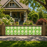 70s Daisies Fence Cover – Retro Waterproof Garden Privacy Screen - Retro Privacy Screen