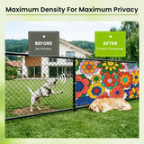 70s Floral Outdoor Balcony Cover – Retro Waterproof Fence Privacy Screen - Retro Privacy Screen