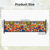 70s Floral Outdoor Balcony Cover – Retro Waterproof Fence Privacy Screen - Retro Privacy Screen
