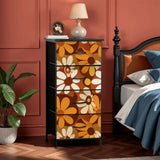 70s Flower Power Blackout Panels: Midcentury Retro Curtains - retro curtains