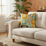 70s Midcentury Pillow Cover – Retro Pattern Decorative Cushion - retro pillow