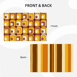 70s Orange Brown Retro Bedding in 4 Sizes – Midcentury Quilt Cover Set - retro bedding