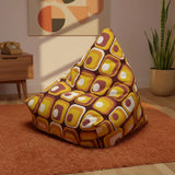 70s Orange Brown Retro Bedding in 4 Sizes – Midcentury Quilt Cover Set - retro bedding