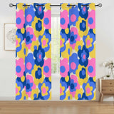 70s Retro Blackout Curtains: Mid-Century Boho Floral Pattern Custom Size - 50’’x84’’x2pcs - retro curtains