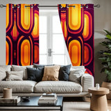 70s Retro Blackout Curtains: Midcentury Modern Thermal Panels - retro ads
