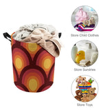 70s Retro Collapsible Laundry Hamper – Midcentury Storage Basket - retro laundry