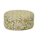 70s Retro Daisies Inflatable Ottoman – Midcentury Flower Power Lounge Seat - pouf