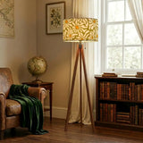 70s Retro Daisy Floral Tripod Floor Lamp: Mid-Century Modern Style - retro floor lamps
