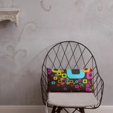 70s Retro Design Throw Pillow - Midcentury Cushion Home Decor - 20″×12″ - retro pillow