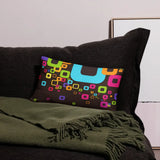 70s Retro Design Throw Pillow - Midcentury Cushion Home Decor - retro pillow