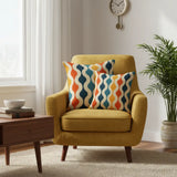70s Retro Midcentury Pillow Cover – Soft Cotton Blend Sofa Cushion - retro pillow