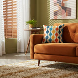 70s Retro Midcentury Pillow Cover – Soft Cotton Blend Sofa Cushion - retro pillow