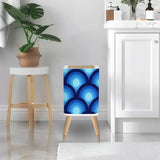 70s Retro Peacock Eye Home Decor Bean Bag Cover – Blue Midcentury Modern Seat - retro bean bag
