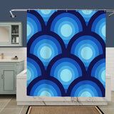 70s Retro Peacock Eye Home Decor Bean Bag Cover – Blue Midcentury Modern Seat - retro bean bag