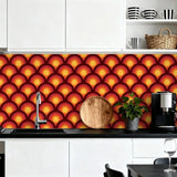 70s Retro Stick & Peel Wall Panel Kit: Waterproof PVC Tiles Wall & Ceiling - Wall Coverings