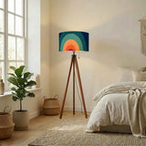 70s Retro Tripod Floor Lamp – Nordic Style Linen Shade with Smart LED & Remote - retro floor lamps