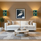70s Retro Wall Sconces Set – Midcentury Style Linen Shade Smart LED - retro wall sconces