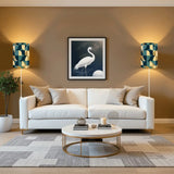 70s Retro Wall Sconces Set – Smart LED Blue Geometric - retro wall sconces