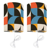 70s Retro Wall Sconces Set – Smart LED Geometric - US Plug - retro wall sconces