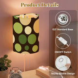 70s Retro Wall Sconces Set – Smart LED Green Dots - retro wall sconces